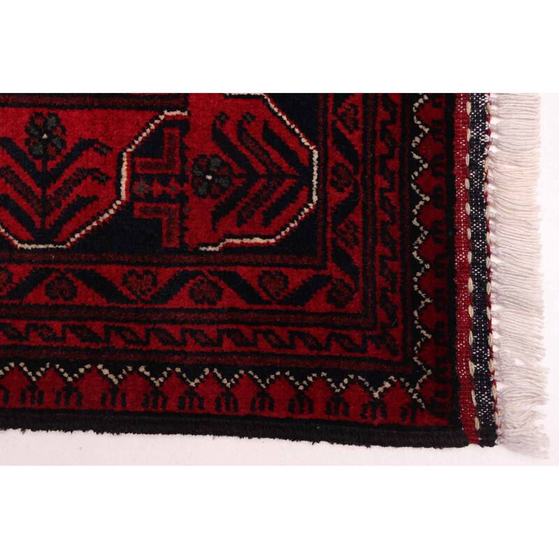 ECARPETGALLERY Hand-knotted Finest Khal Mohammadi Red Wool Rug - 4'11 x 6'9