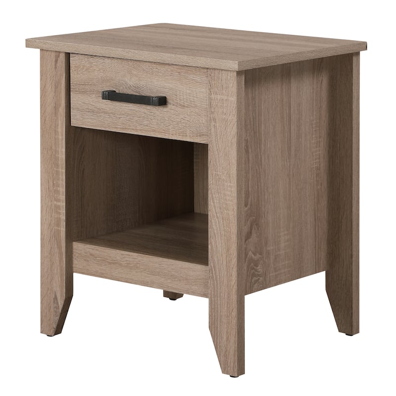 Modern Sandle Wood Nightstand with Durable Construction