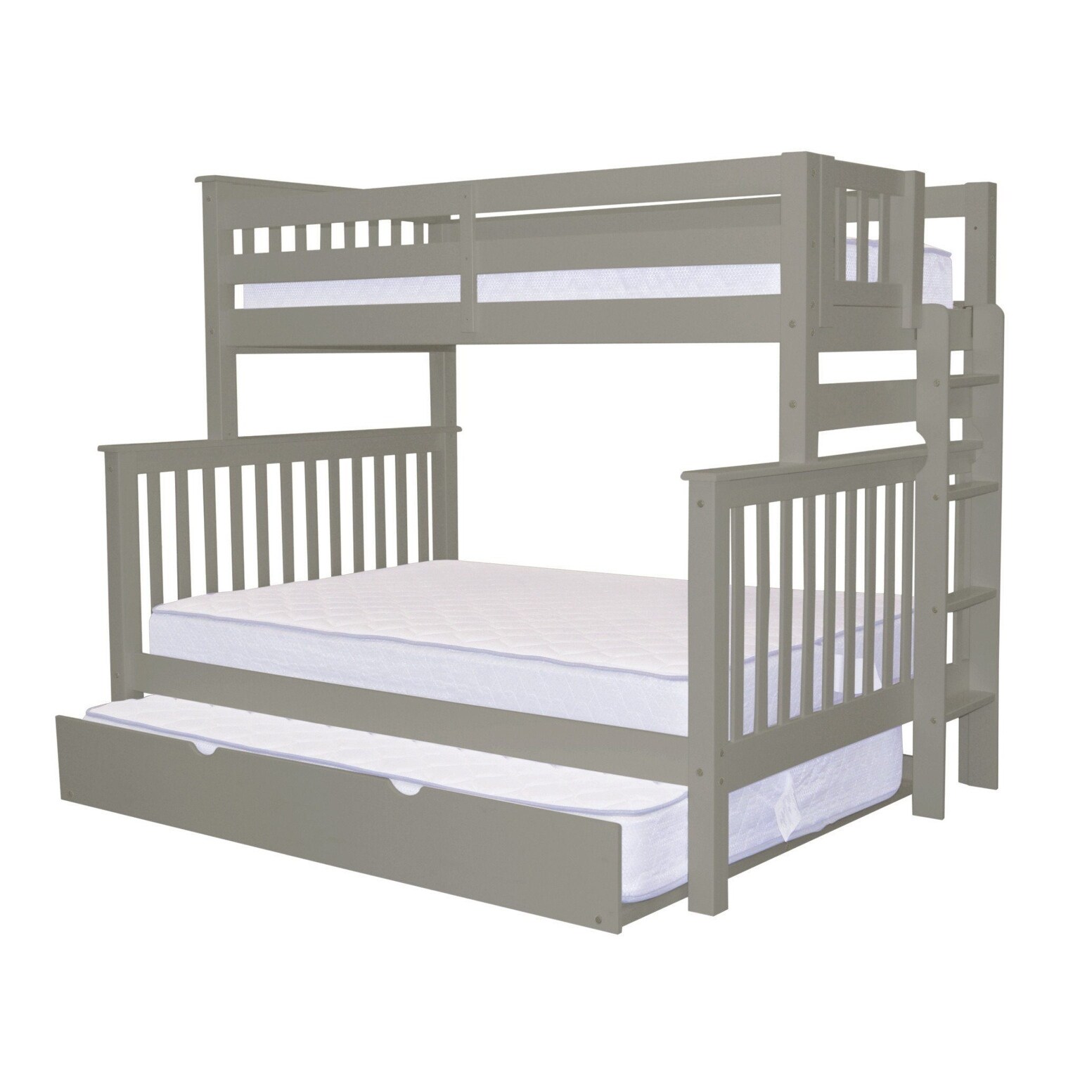 twin over full bunk bed with end ladder