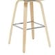 preview thumbnail 33 of 120, Skara Swivel Bar Stool, Upholstered Bar Height Chair with Bentwood Frame