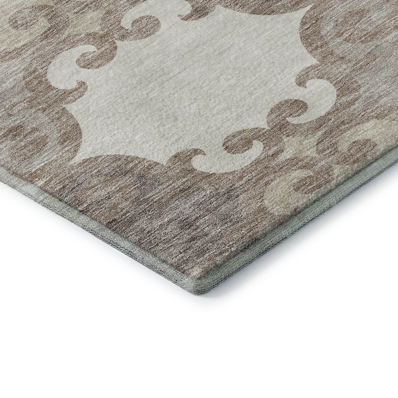 Premium Washable Super Soft Ornate Scroll Mayfield Rug
