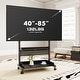 preview thumbnail 7 of 19, FITUEYES Mobile TV Stand Modern Storage TV Cart Mount for TVs Up to 85 Inch