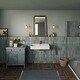 preview thumbnail 19 of 43, Rectangular Wall Mount Basin with Faucet Drilling Options and Overflow