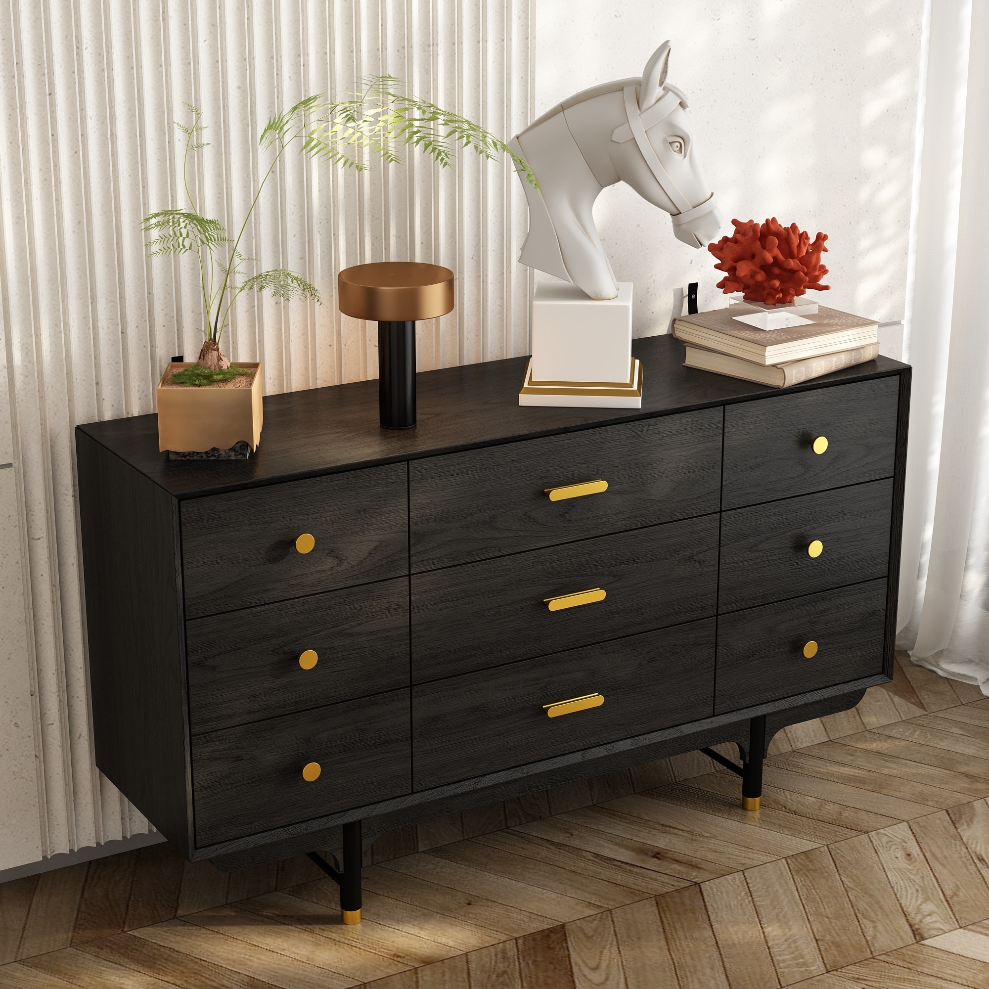 matte black dresser hardware Frosted matte black handle – QubicHomeware main image 1
