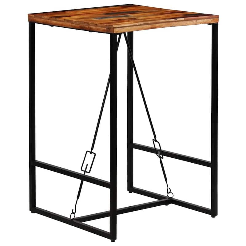 vidaXL Bar Table Solid Reclaimed Wood 27.6"x27.6"x41.7"