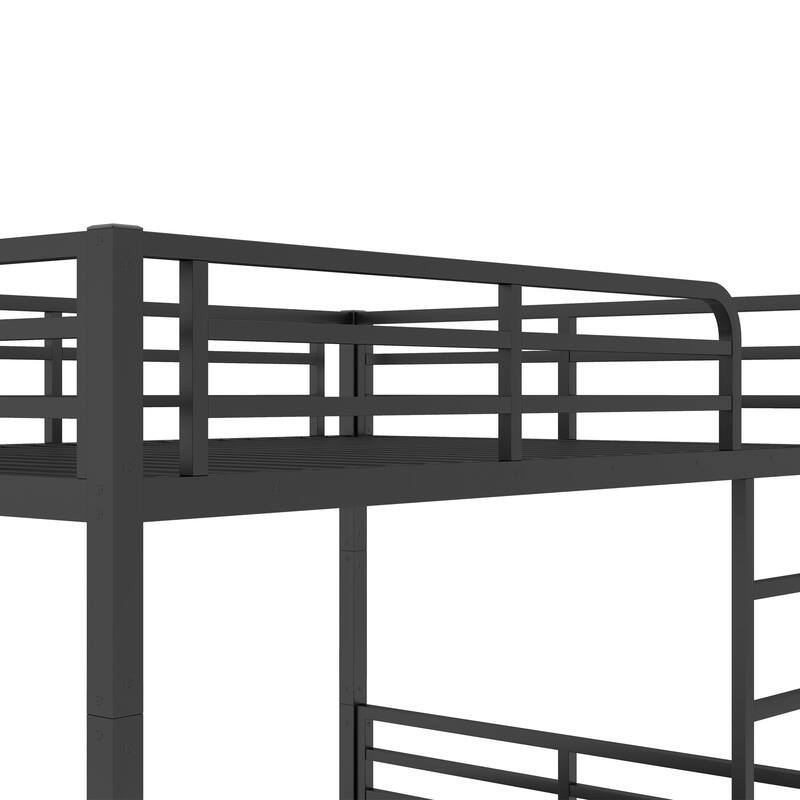 Metal Bunk Bed for Teens and Adults, Space-Saving Design, Noise Reduced