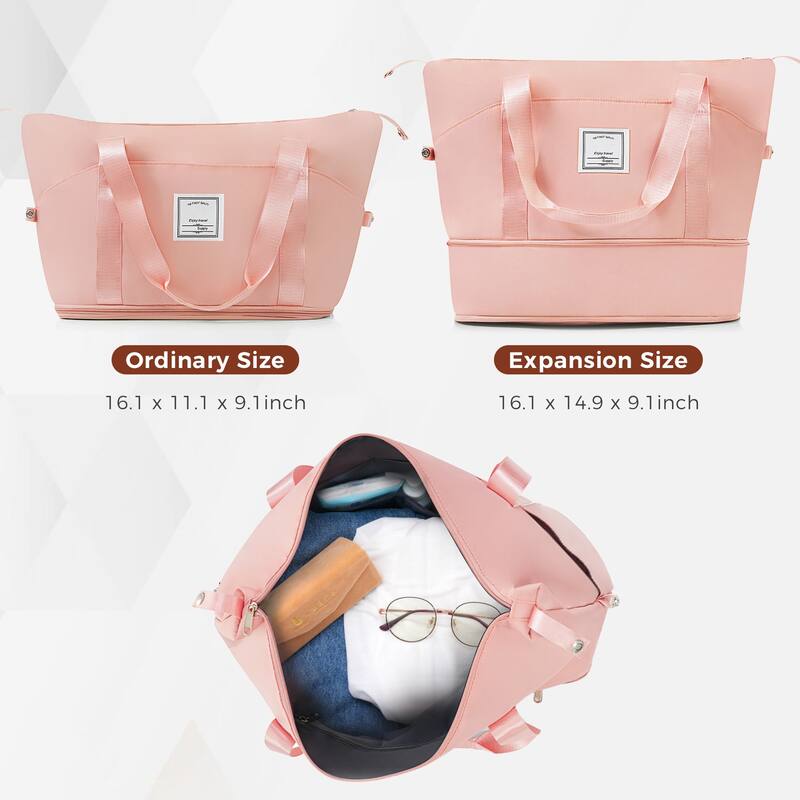 Luggage Sets Four Piece, ABS Durable Suitcase with Travel Bag