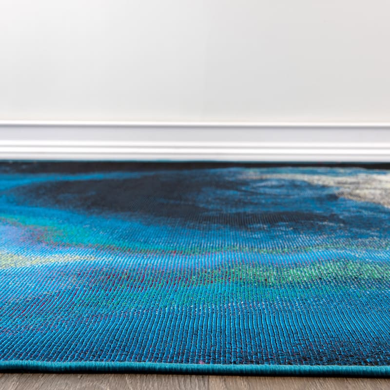 World Rug Gallery Galaxy Collection Adventure Earth Indoor/Outdoor Area Rug