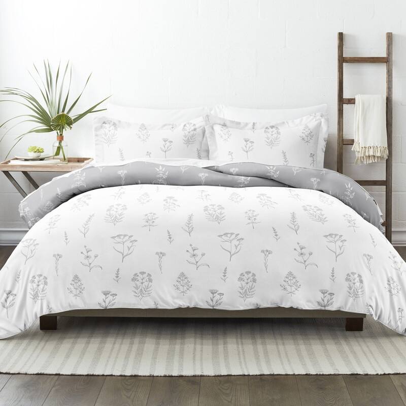 Becky Cameron Ultra Soft Botany Floral 3-Piece Reversible Duvet Cover Set