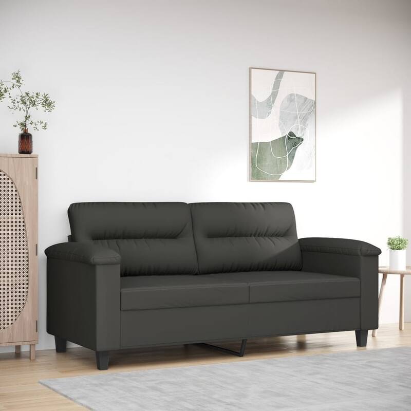 vidaXL Sofa Chair Living Room Upholstered Chair with Armrest Microfiber Fabric