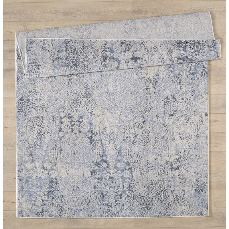 Angel Collection Faded Abstract Area Rug