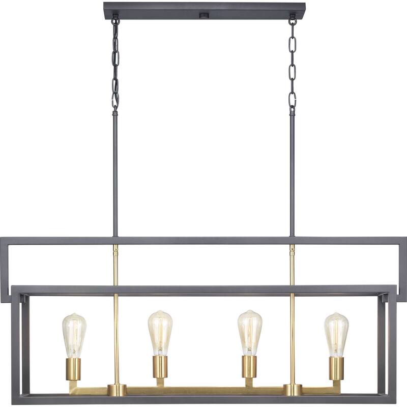 Progress Lighting Blakely 4 Light 41" Wide Linear Chandelier