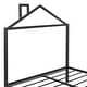 preview thumbnail 47 of 49, Artistic Metal Full Platform Bed with Storage Drawers, House-Shaped Frame for Kids