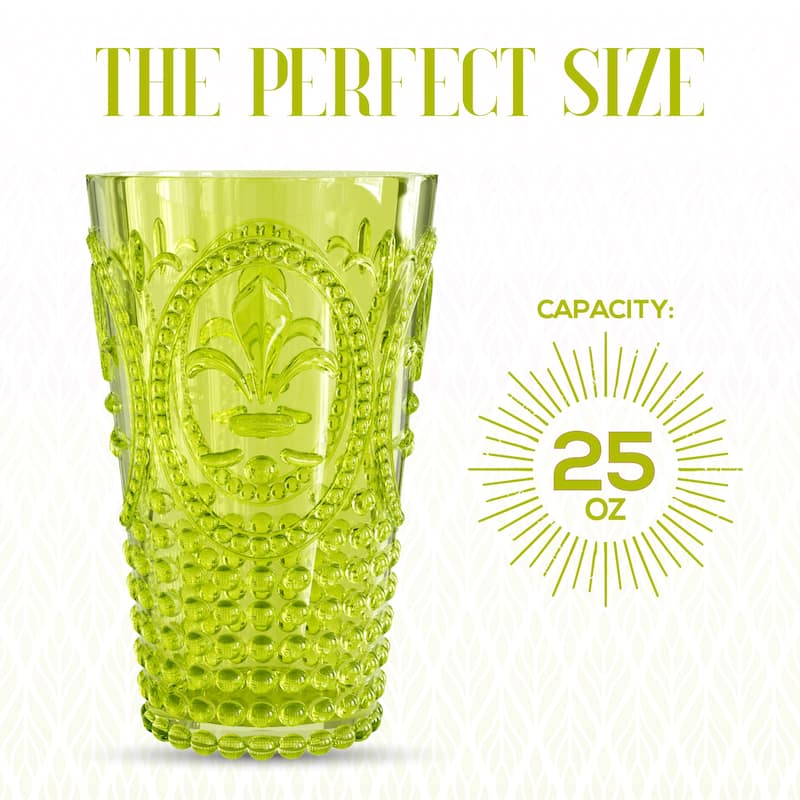 Elle Decor Set of 4 Acrylic Water Tumblers