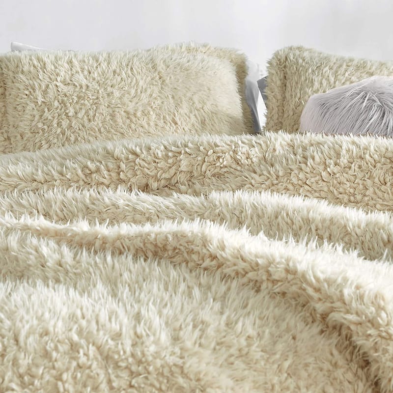 Fluffy Clouds - Coma Inducer® Oversized Comforter Set - Bleached Blonde