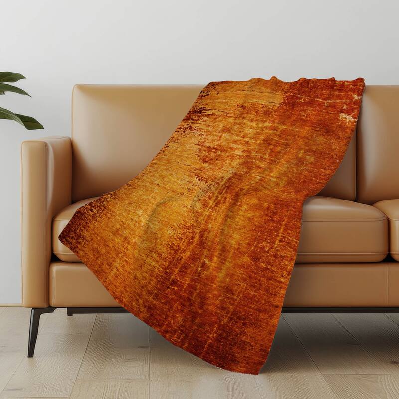 Premium Machine Washable Abstract Ombre Sherpa Throw Blanket