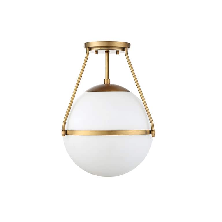 Meridian M60054 1-Light Semi-Flush Mount