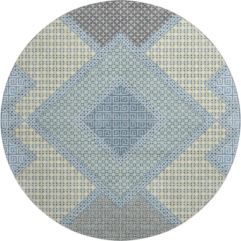 Premium Washable Super Soft Modern Global Mayfield Rug