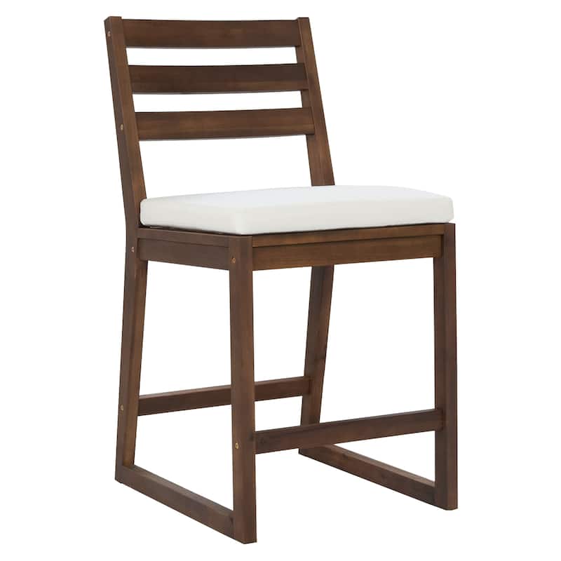 Rustic Patio Bar Set, 5-Piece Outdoor Furniture with Ergonomic Chairs and Solid Wood Tabletop