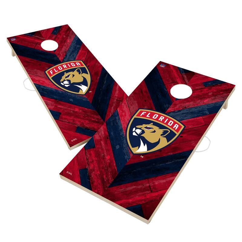 Florida Panthers NHL Cornhole Board Set - Include Carrying Case