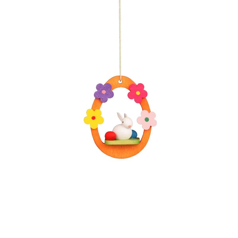 2.25" christian ulbricht rabbit in egg easter ornament