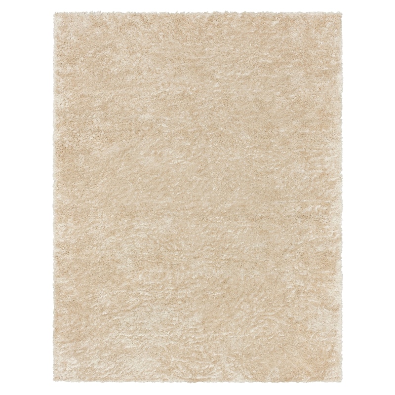 Karastan Billow Shag Area Rug - 6' 6" x 9' - Cream - Rectangle