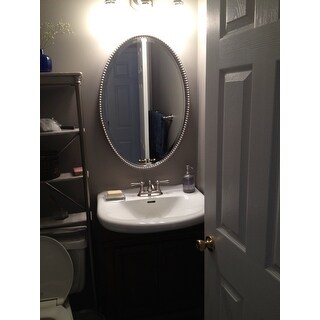Uttermost Sherise Brushed Nickel Oval Mirror Uttermost Sherise Brushed Nickel Oval Mirror Free Shipping Today 7896858