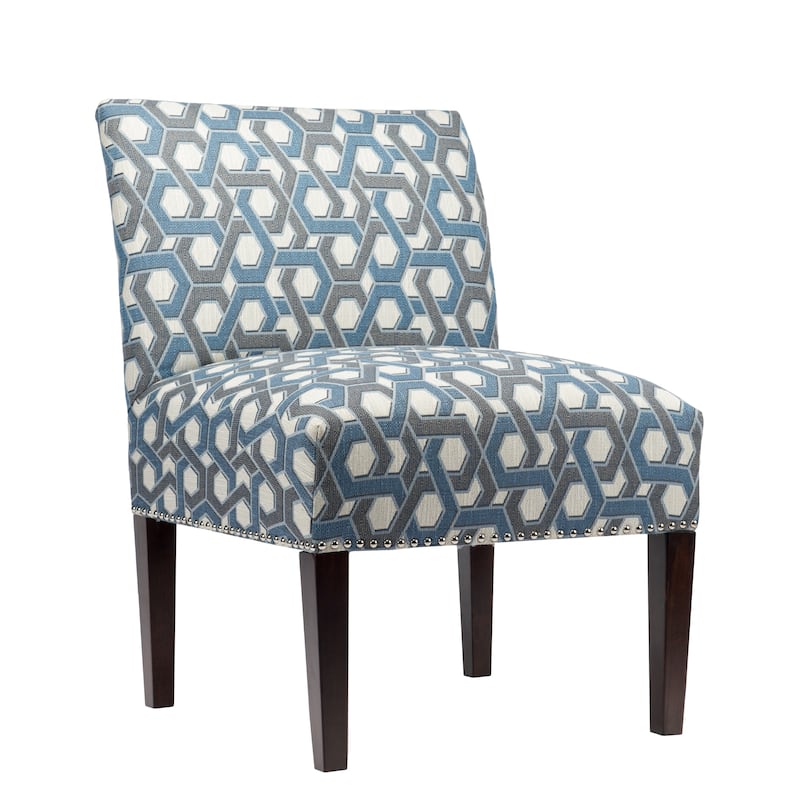 Samantha Living Room Slipper Accent Chair - Grey