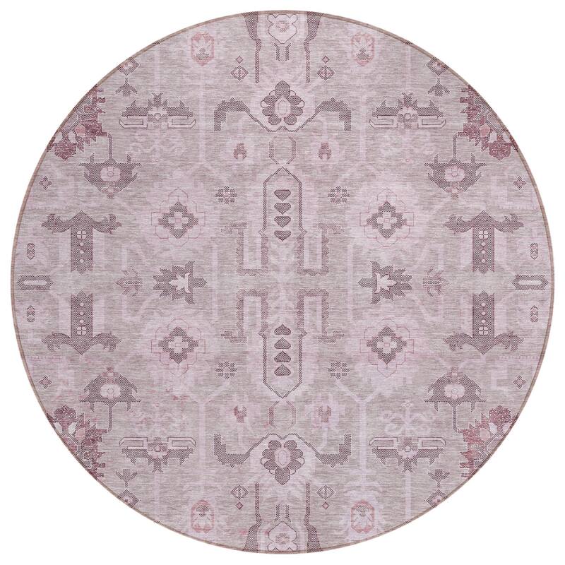 HomeRoots Oriental Traditional Rectangle Outdoor Rug