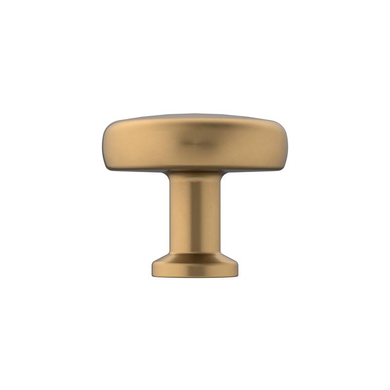 Factor 1-1/4 in (32 mm) Diameter Champagne Bronze Cabinet Knob - 1.25