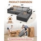 preview thumbnail 27 of 28, WINSOON Plush Modular Sectional Sofa with Pillows
