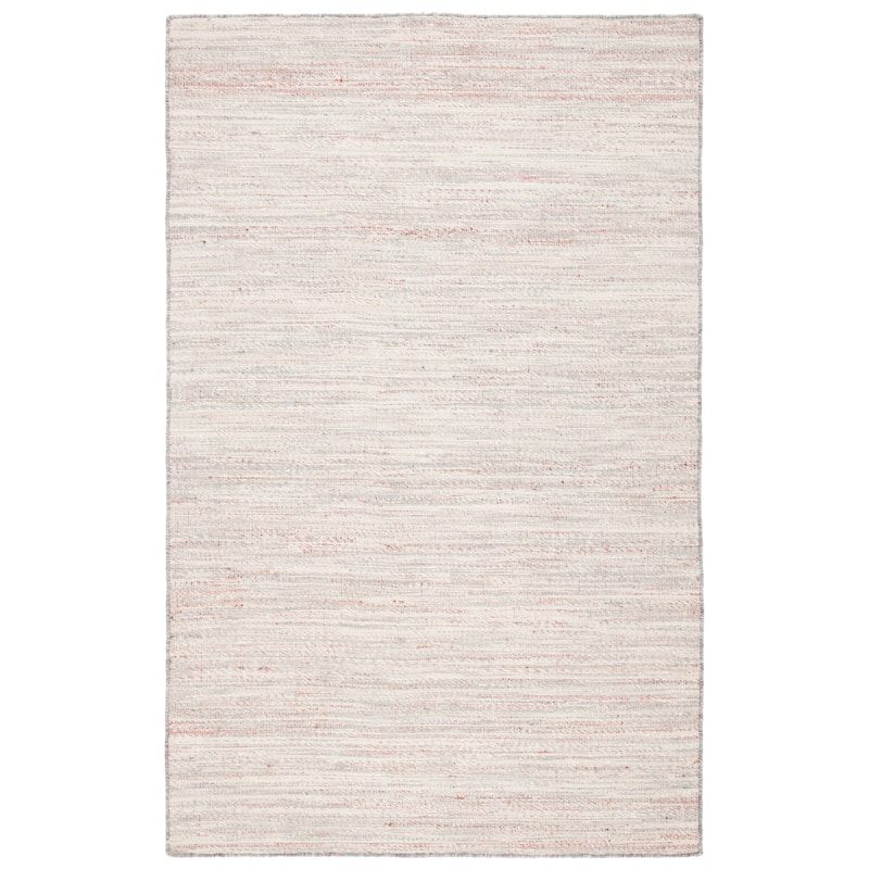 SAFAVIEH Handmade Natural Fiber Jaylyn Jute & Wool Rug - 6' Square - Grey/Red