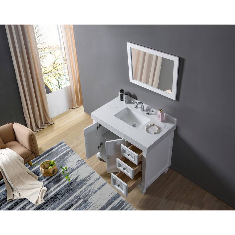 Classic 36 in. Vanity in White