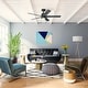 preview thumbnail 4 of 16, Hunter Erling Ceiling Fan with LED Light Kit and Pull Chain - Modern Rustic, Transitional