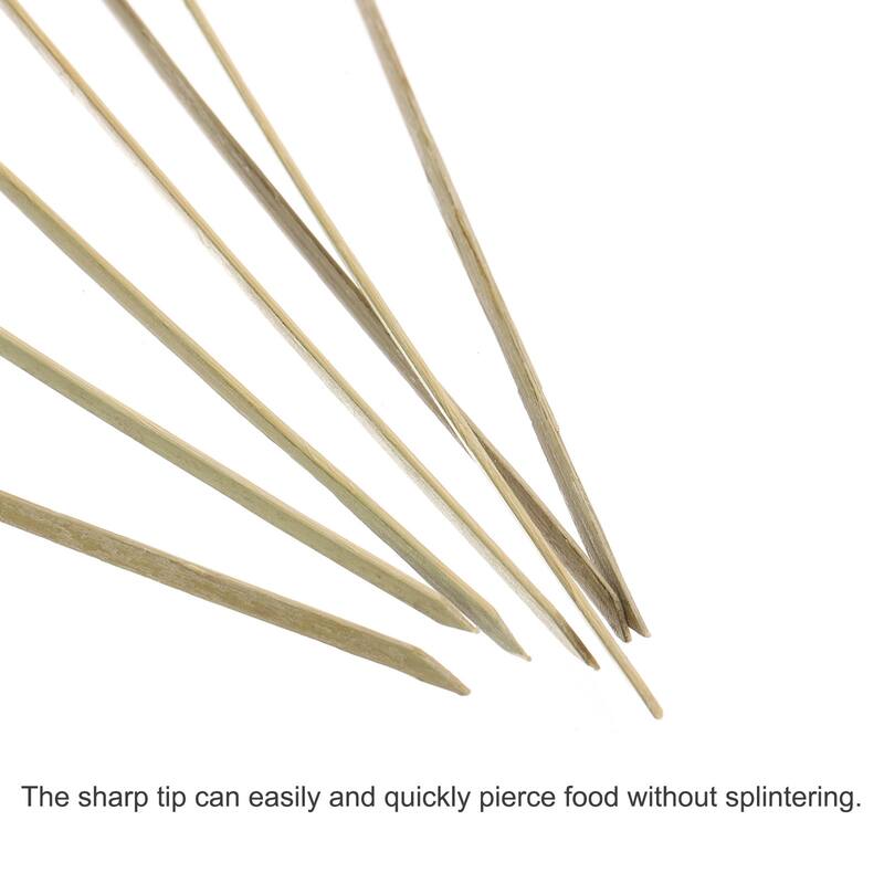 Bamboo Cocktail Toothpicks Looped Ring Drink Picks Skewer 100Pcs - 4.72"