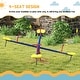 preview thumbnail 4 of 7, Outsunny Teeter Totter Outdoor Seesaw 4 Seat Backyard Toy Playground Equipment 3-8 Years Old