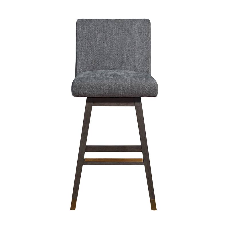 Basila Upholstered Bar or Counter Height Swivel Barstool