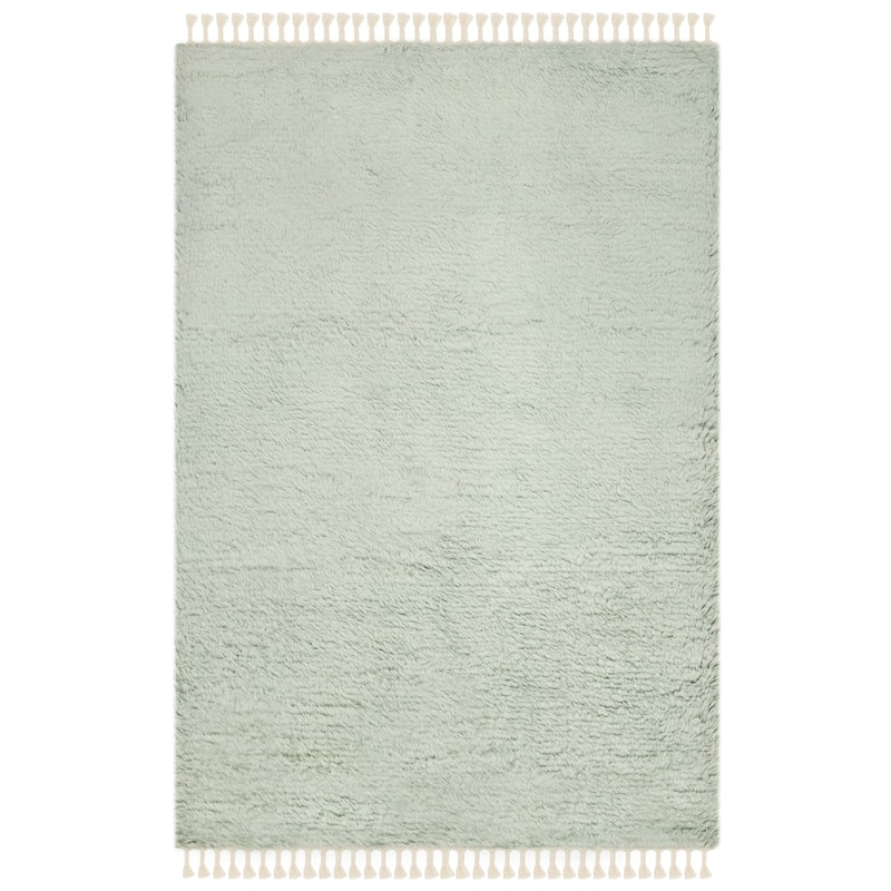 SAFAVIEH Hand-knotted Casablanca Shag Seva Tribal Wool Rug
