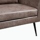 preview thumbnail 47 of 48, Loveseat With 2 Throw Pillows,Black Metal Legs
