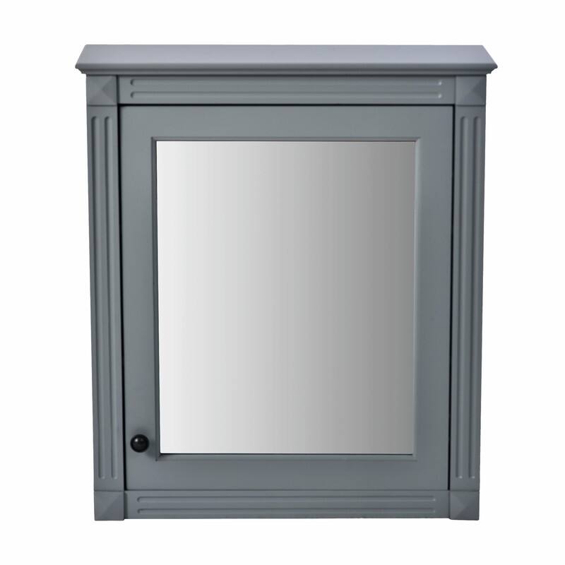 24" x 27" Wall-Mounted Medicine Cabinet with Mirror and Over-the-Toilet Space Saver Storage