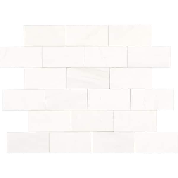 Mohawk® Contempo White 3 x 6 Marble Floor and Wall Tile Mohawk® Contempo White 3 x 6 Marble Floor and Wall Tile