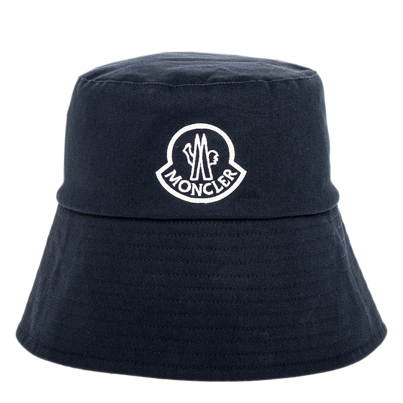 Moncler Logo Bucket Hat with Wide Brim - Adult L (7 1/4 - 7 3/8)