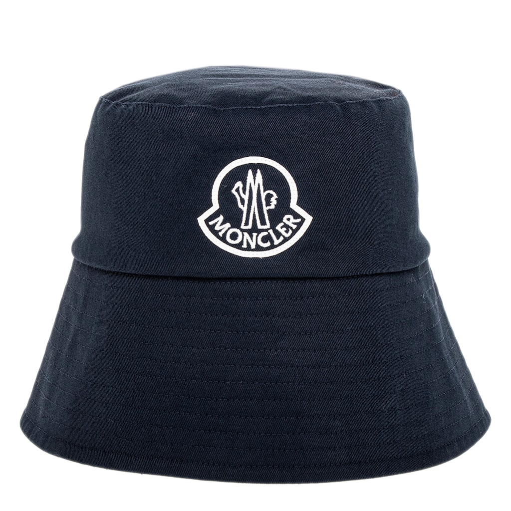 Moncler Logo Bucket Hat with Wide Brim