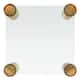 SAFAVIEH Couture Robbie Square Glass Coffee Table - 36"W x 36"D x 15"H