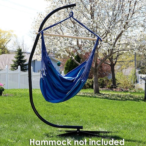 Sunnydaze Powder- Coated Steel C-Stand for Hanging Hammock Chairs