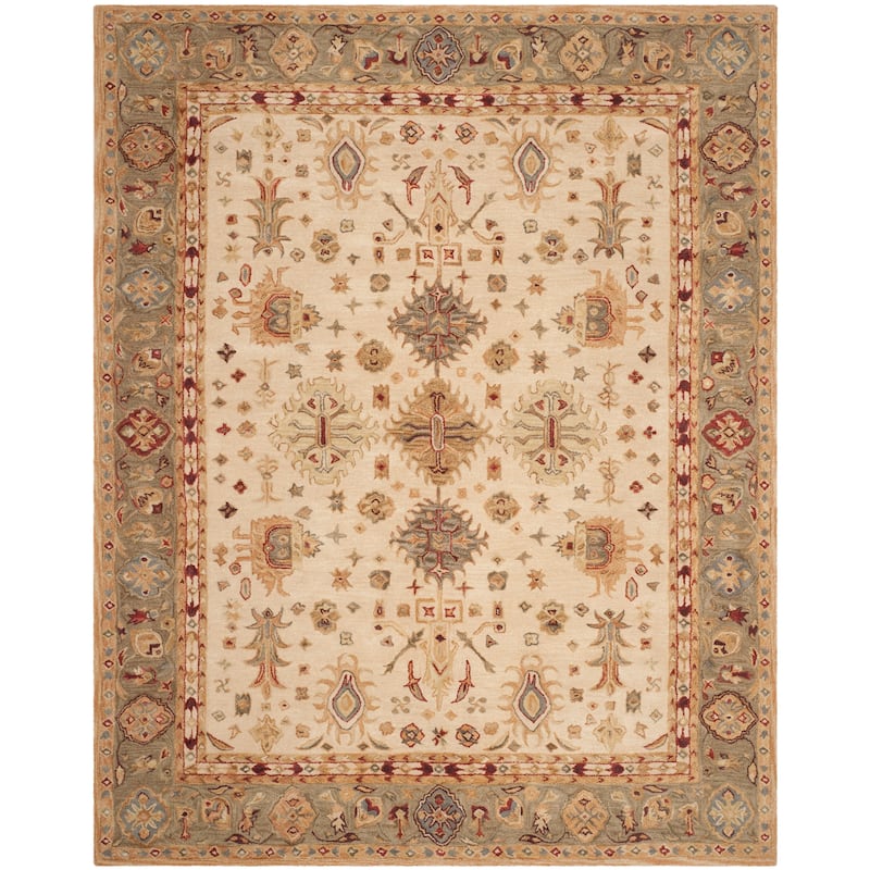 SAFAVIEH Handmade Anatolia Bibbi Traditional Oriental Hand-spun Wool Rug