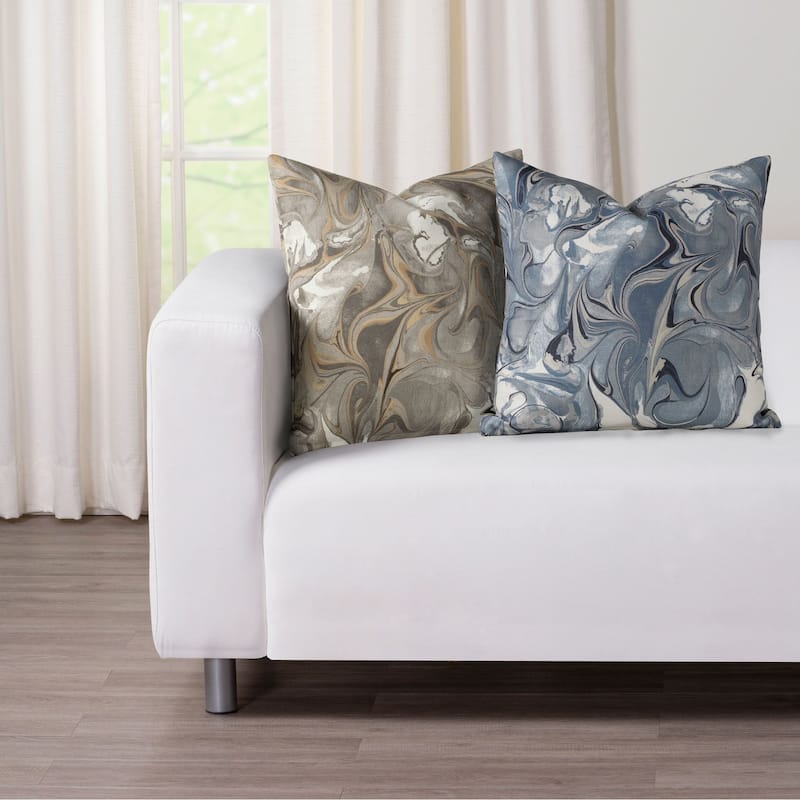 Siscovers Wanderlust Marble Print Throw Pillow