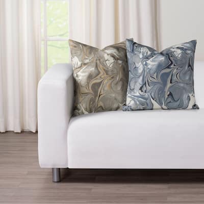 Siscovers Wanderlust Marble Print Throw Pillow