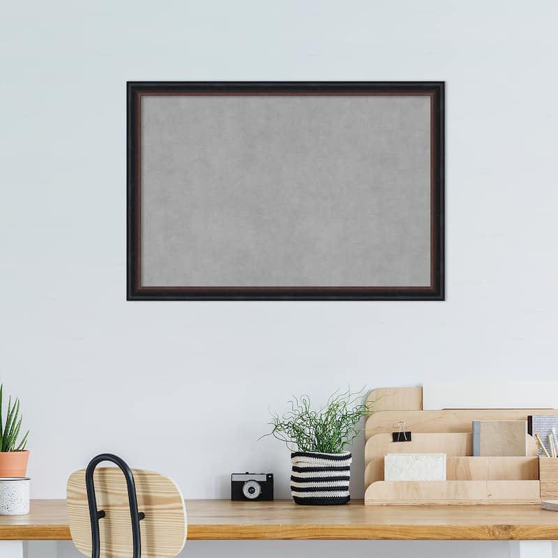 Amanti Art Salon Scoop Red Black Framed Magnetic Board