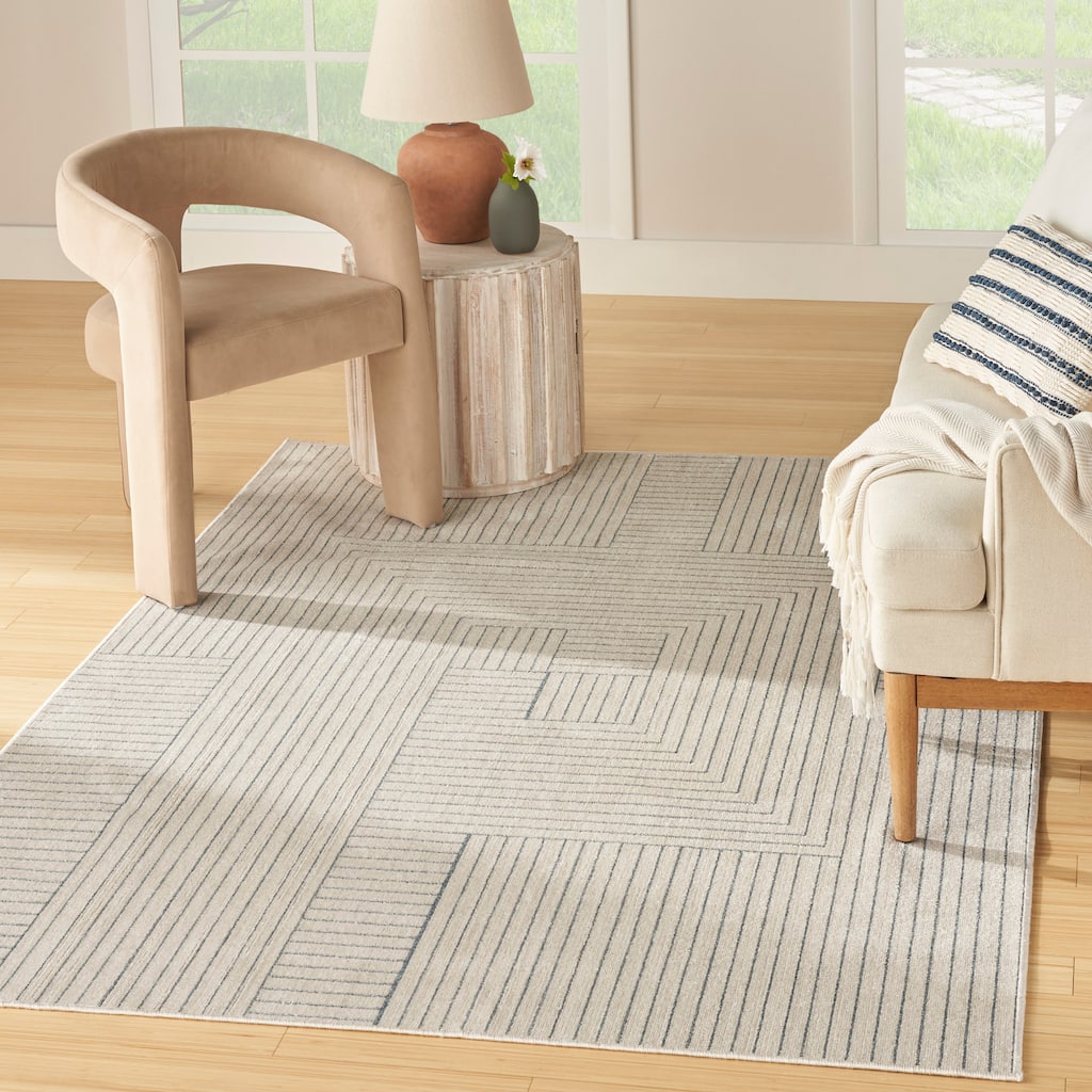 Nourison Washable Decor Indoor only Machine Washable Scandinavian Area Rug